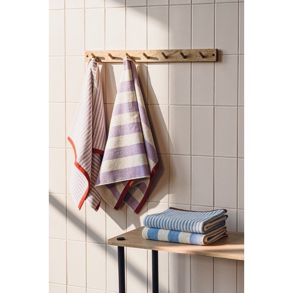 Smeđi/krem pamučan ručnik od frotira 50x80 cm Gobo – noo.ma-image-1