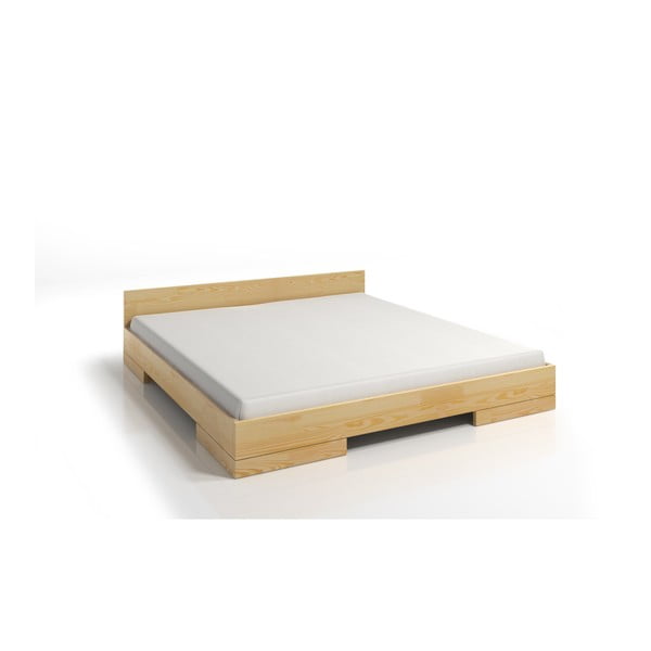 Bračni krevet od masivnog bora 160x200 cm u prirodnoj boji Spectrum – Skandica