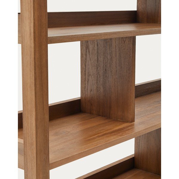 Biblioteka od masivne tikovine u prirodnoj boji 150x185 cm Sashi – Kave Home-image-3
