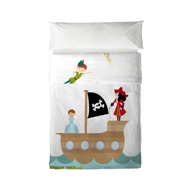 Dječja navlaka za jastuk i prekrivač Lisac Petar, 100 x 130 cm