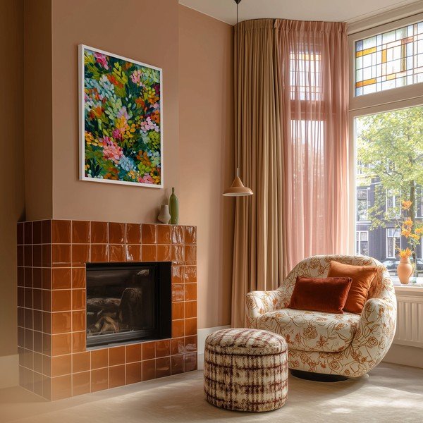 Tiskana slika s okvirom 50x70 cm Vivid Meadow – Styler-image-2