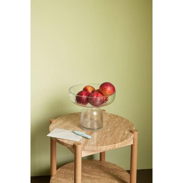 Okrugao pomoćni stol s kamenom pločom stola ø 43 cm Trava – Hübsch-image-1
