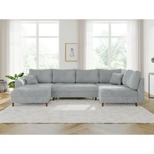 Svijetlo siva kutna garnitura (s lijevim kutom/u obliku slova "U") Ariella – Ropez-image-1