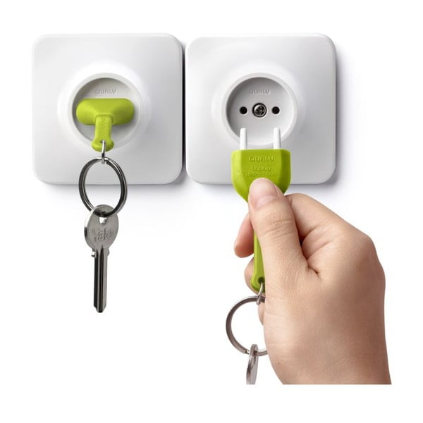 Vješalica za ključeve sa zelenim privjeskom za ključeve Qualy &amp; CO Unplug