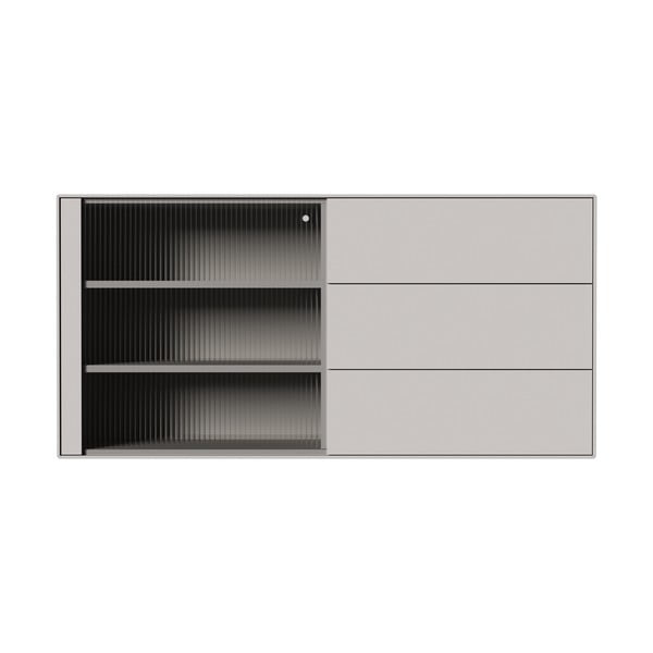 Svijetlo siva viseća komoda 120x59 cm Edge by Hammel – Hammel Furniture