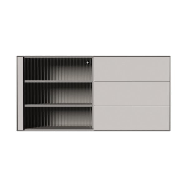 Svijetlo siva viseća komoda 120x59 cm Edge by Hammel – Hammel Furniture