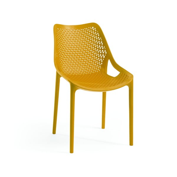 Žuta plastična vrtna stolica Bilros - Rojaplast