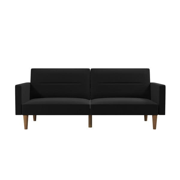 Crni kauč na razvlačenje 204 cm Channel - Støraa