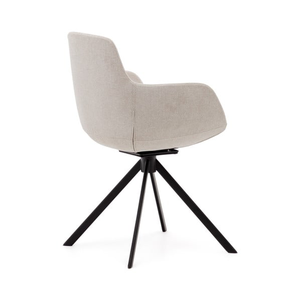 Bež podstavljene blagovaonske stolice u setu s naslonima za ruke 2 kom Tissiana – Kave Home-image-3