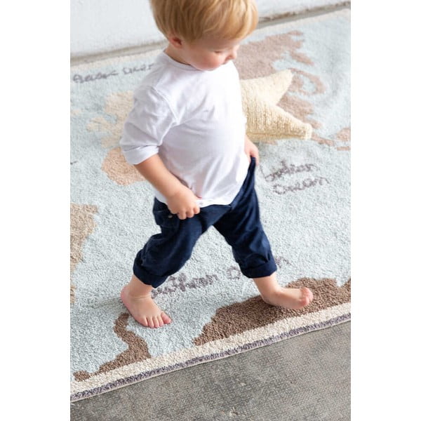 Periv/ručno rađen pamučan dječji tepih 140x200 cm Vintage Map – Lorena Canals-image-4