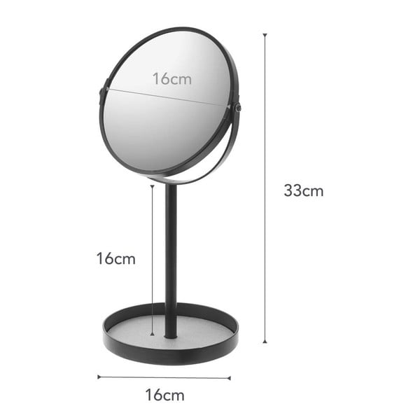 Kozmetičko povećavajuće ogledalo (3x) ø 17,5 cm Matsuyama – YAMAZAKI-image-4