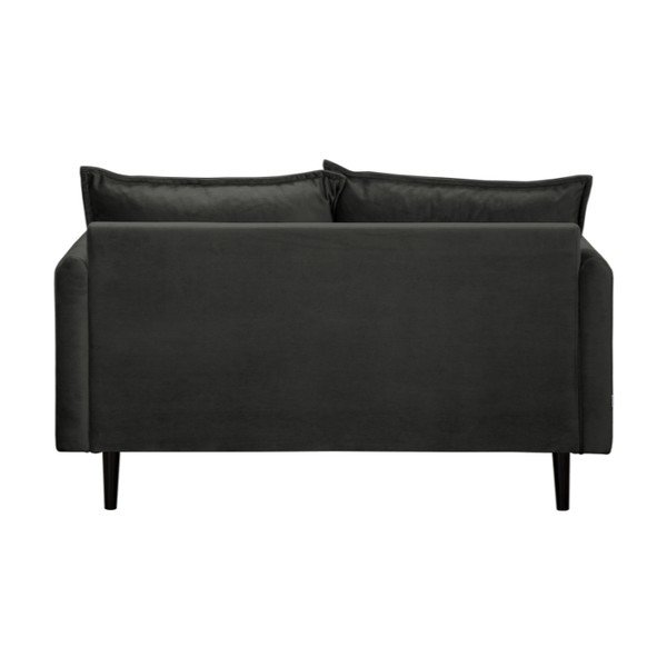 Tamno siva baršunasta sofa 138 cm Juli – Ropez-image-3