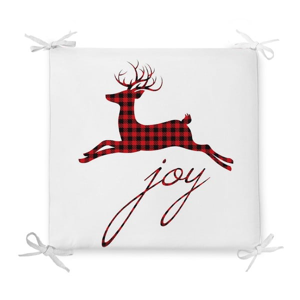 Božićna sjedalica s dodatkom pamuka Minimalističke navlake za jastuke Joy, 42 x 42 cm