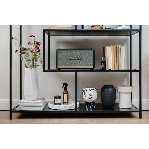 Crno-bijela porculanska vaza Mauro Ferretti Pot Face-image-1