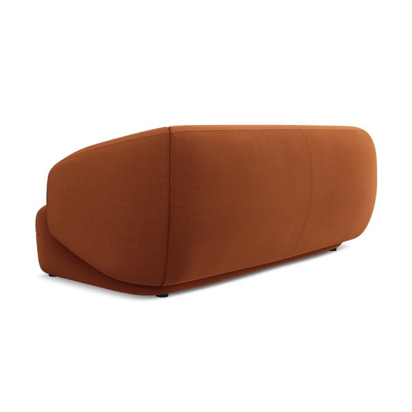 Narančasta baršunasti sofa 212 cm Moana – Makamii-image-4