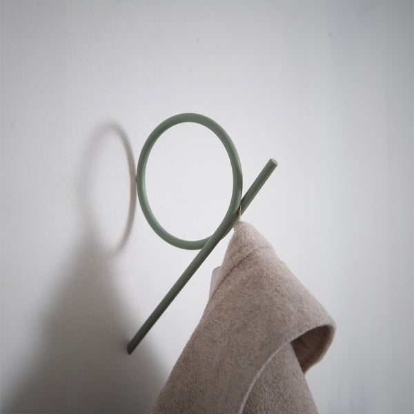 Prljavo zelena metalna zidna kuka Tuba L – Spinder Design-image-2