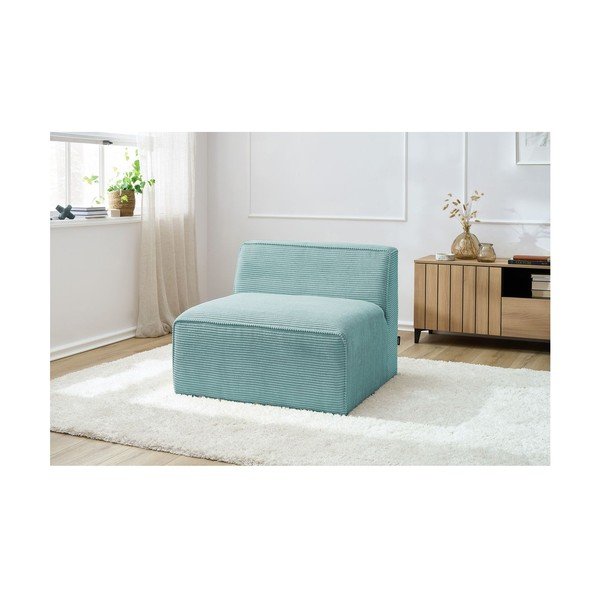 Mentol zelena modularna sjedeća garnitura od samta (srednji modul ) Megeve – Bobochic Paris-image-1