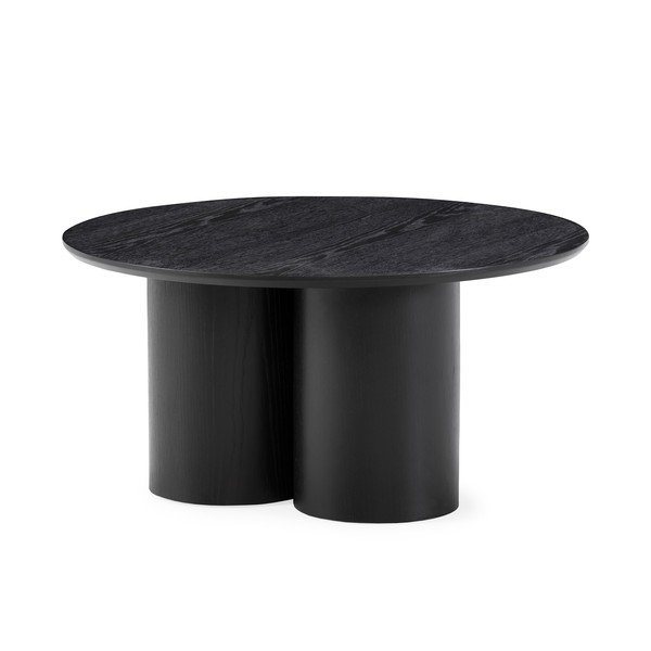 Crni okrugao stolić za kavu ø 80 cm Lua – MOME-image-3