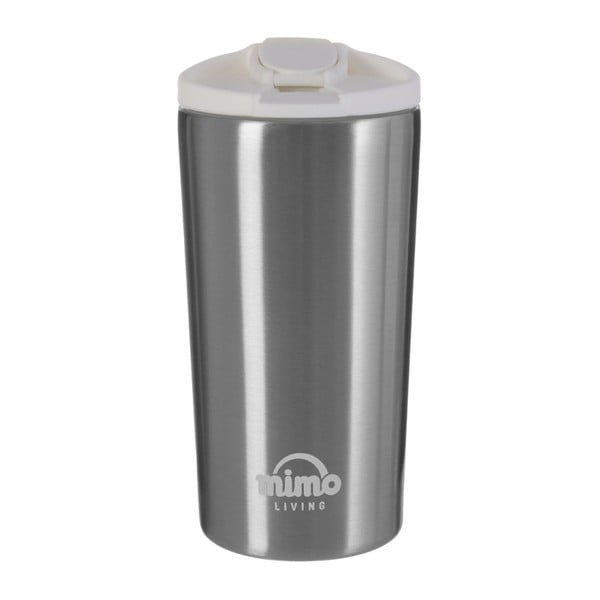 Termo šalica od nehrđajućeg čelika s bijelim poklopcem Premier Housewares, 250 ml