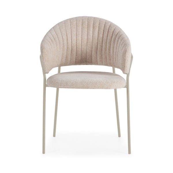 Bež podstavljene blagovaonske stolice u setu s naslonima za ruke 2 kom Leticia – Marckeric-image-2