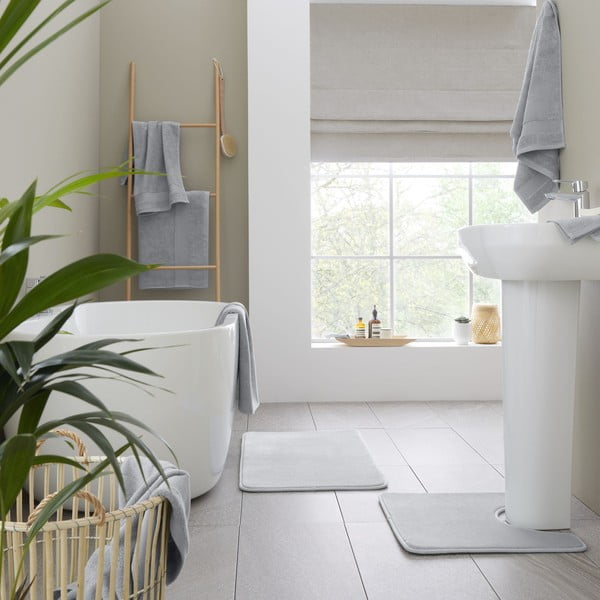 Svijetlo sivi pamučni set ručnika 6 kom od frotira Anti-Bacterial – Catherine Lansfield-image-1