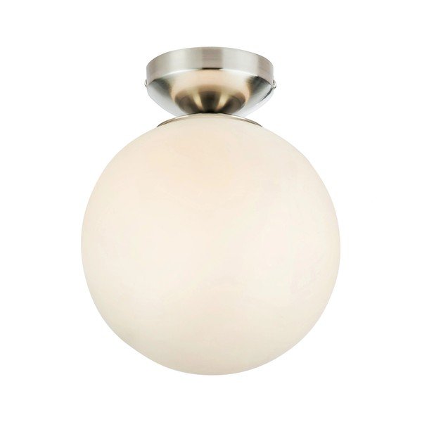 Bijela/u srebrnoj boji stropna svjetiljka sa staklenim sjenilom Stintino – Markslöjd