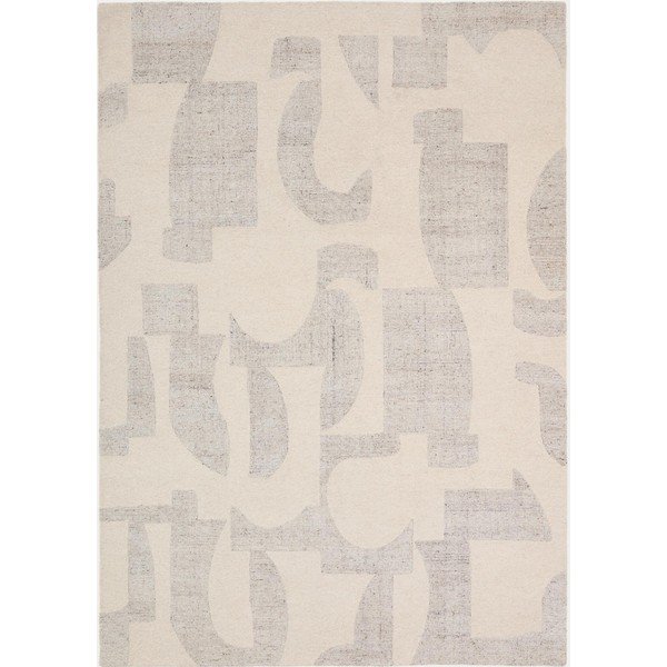 Sivi/bež ručno rađen vunen tepih 200x300 cm Norela – Kave Home