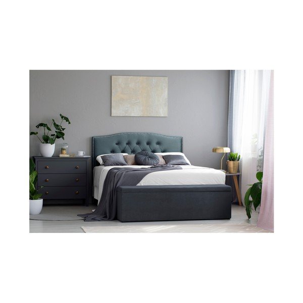 Petrolej zeleno uzglavlje Mazzini Sofas Cloves, 140 x 120 cm-image-2