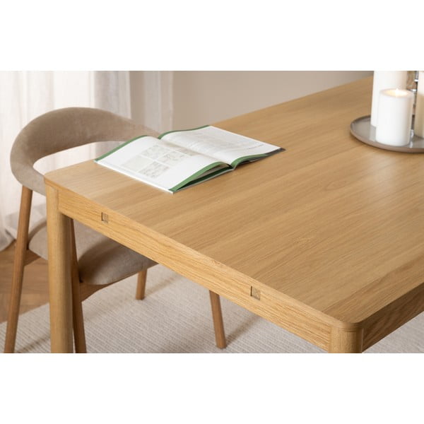 Proširiv blagovaonski stol u dekoru hrasta u prirodnoj boji 100x200 cm Atlantic – Actona-image-4