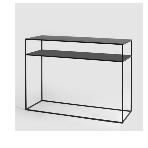 Crni konzolni stol CustomForm Tensio, 100 x 35 cm-image-2