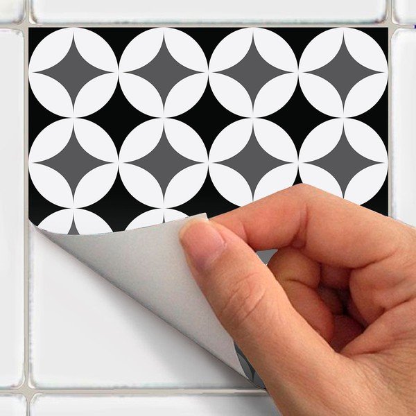 Set od 24 zidne naljepnice Ambiance Chikito, 10 x 10 cm-image-1