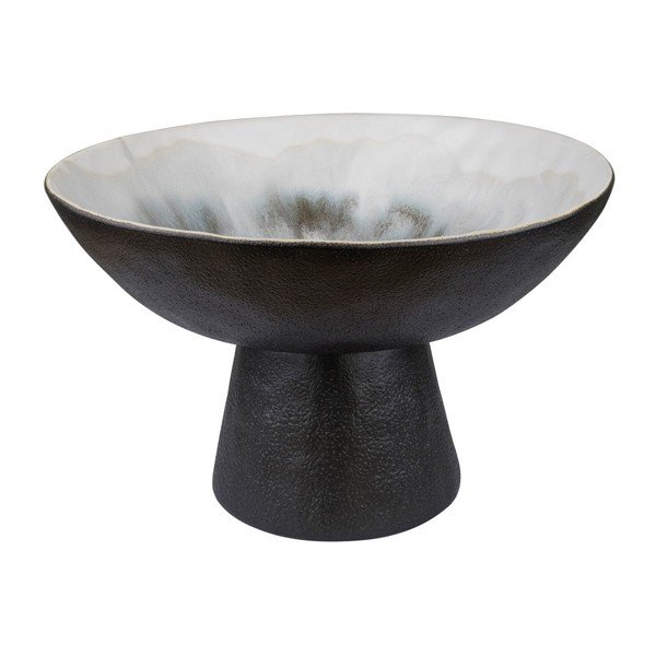 Crna/boje slonovače zdjela od kamenine ø 31,5 cm By Hand  – Mette Ditmer Denmark