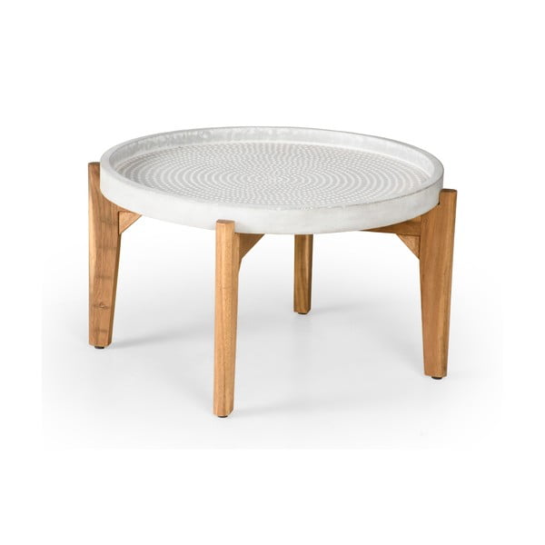 Vrtni stol sa sivom betonskom pločom Bonami Selection Bari, ø 70 cm