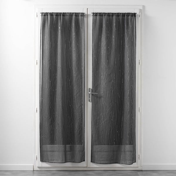 Antracitno sive prozirne zavjese u setu 2 kom 70x200 cm Filiane – douceur d'intérieur