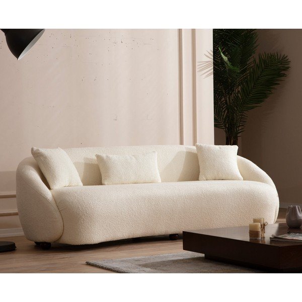 Krem sofa 230 cm Napoli – Artie-image-1