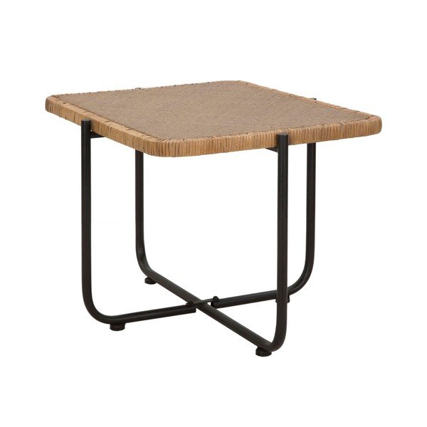 Crni/u prirodnoj boji stolić za kavu od ratana 55x75 cm Cebu – Mauro Ferretti-image-2