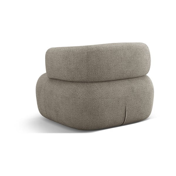 Svijetlo siva fotelja od bouclé tkanine Jenny – Micadoni Home-image-3