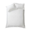 Bijela pamučna posteljina za bračni krevet 200x200 cm Lottie Floral Embroidery – Bianca