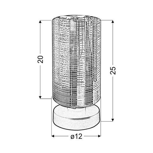 Crna/u zlatnoj boji stolna lampa sa staklenim sjenilom (visina 25 cm) Cox – Candellux Lighting-image-2