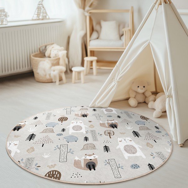 Periv dječji tepih ø100 cm Forest Friends – Mila Home-image-2