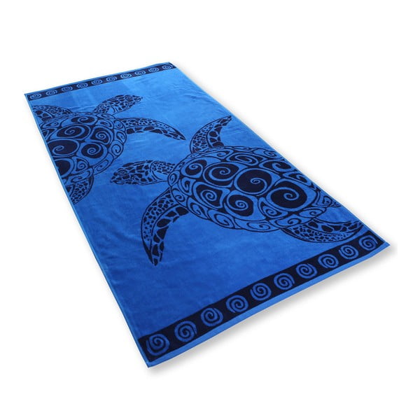 Ručnik DecoKing Navy Turtle, 90 x 180 cm