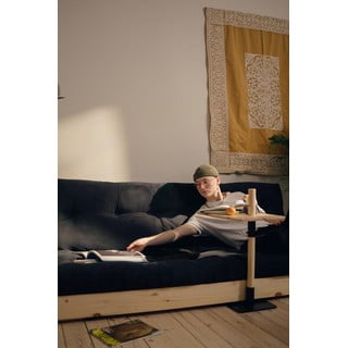 Tamno plava sklopiva sofa 196 cm Base – Karup Design