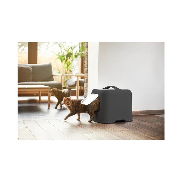 Antracitno sivi set pijeska za mačke i lopatice Biala – Rotho-image-3