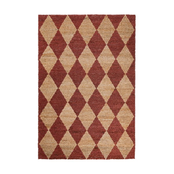 Ručno rađen tepih od mješavine jute boje terakote 120x170 cm Effie Diamond – Flair Rugs