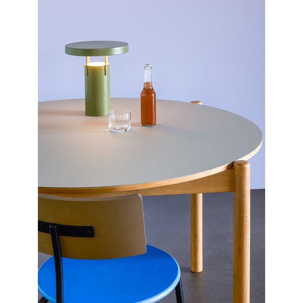 Okrugao blagovaonski stol od punog hrasta ø 115 cm Oblique – Hübsch-image-1