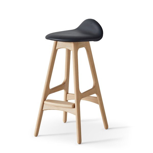 Kožna okretna barska stolica 79 cm Buck – Hammel Furniture-image-4