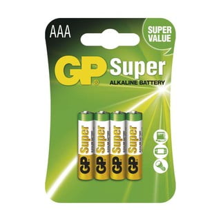 Set od 4 alkalne baterije EMOS GP Super AAA