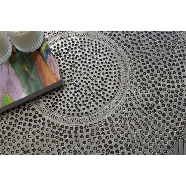 Crni/sivi okrugao stolić za kavu u mat dekoru ø 90 cm Clarisa – MOME-image-3