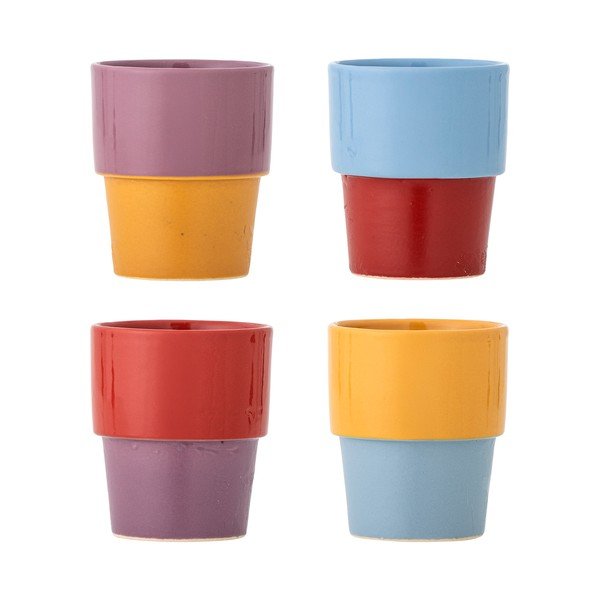 Šalice u setu 4 kom za cappuccino glinene 150 ml Ewan – Bloomingville