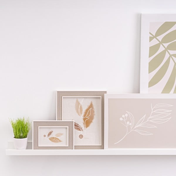 Bijela polica za fotografije 80 cm – Casa Selección-image-1